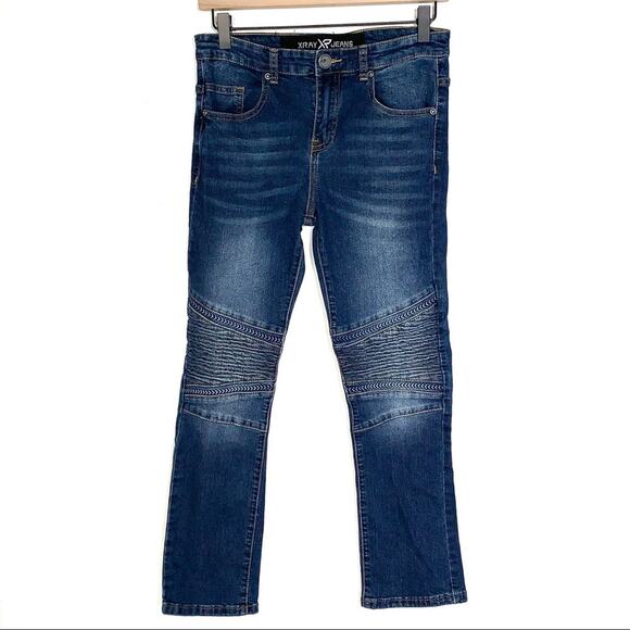 X-ray Medium wash mid rise Moto jeans size 14 juniors - Picture 1 of 5